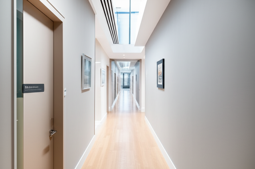Professional Hallway cleaning before and after